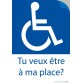 Autocollant - Tu veux être à ma place ? lot de 20