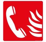 Panneau carré téléphone urgence