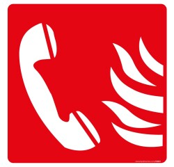Panneau carré téléphone urgence