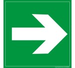 Panneau Evacuation flèche droite