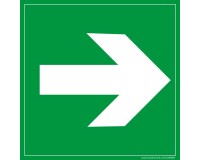 Panneau Evacuation flèche droite