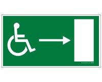 Panneau Sortie droite