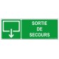 Panneaux Sortie de secours  - evacuation rectangle