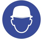 panneau rond casque obligatoire