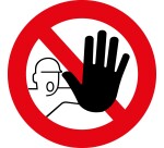 panneau rond accès interdit