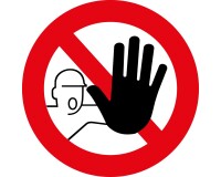 panneau rond accès interdit