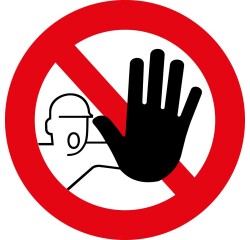 panneau rond accès interdit
