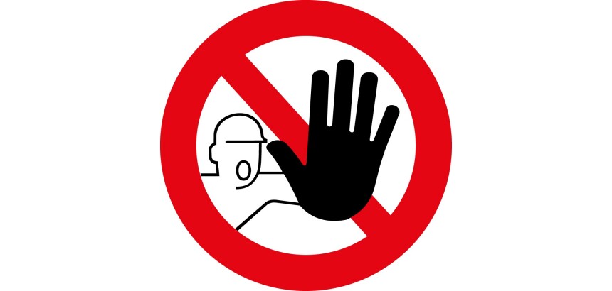panneau rond accès interdit