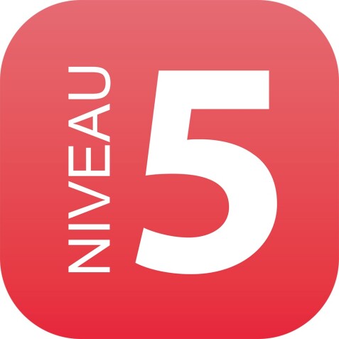 Plaque en drapeau PLEXI - Niveau 5