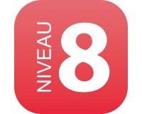 Plaque en drapeau PLEXI - Niveau 8