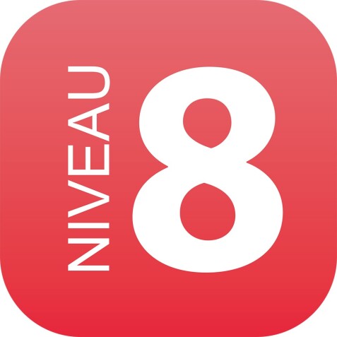 Plaque en drapeau PLEXI - Niveau 8