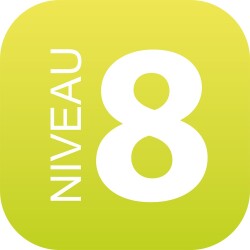 Plaque en drapeau PLEXI - Niveau 8
