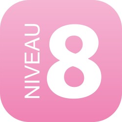 Plaque en drapeau PLEXI - Niveau 8