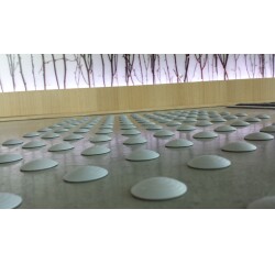 Plots podotactiles PODOKIT Thermoplastiques gris auto-adhésifs