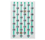 Plots podotactiles PODOKIT Thermoplastiques gris auto-adhésifs