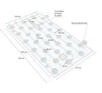 Plots podotactiles PODOKIT Thermoplastiques noir auto-adhésifs en plaque