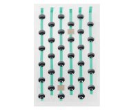 Plots podotactiles PODOKIT Thermoplastiques noir auto-adhésifs en plaque   - 4 unités