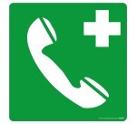 Panneau ISO EN 7010 - Téléphone d'urgence - E004