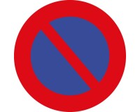 panneau rond interdit de stationner