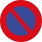 panneau rond interdit de stationner