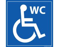 Panneau WC - avec picto PMR