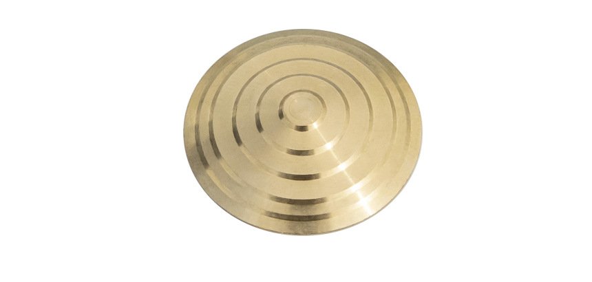 Plots podotactiles PODOKIT Laiton strié auto-adhésifs en plaques