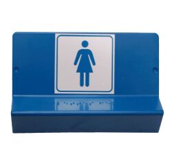 WC PMR - braille et gravure