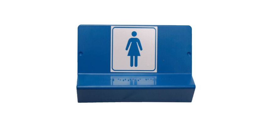 WC PMR - braille et gravure