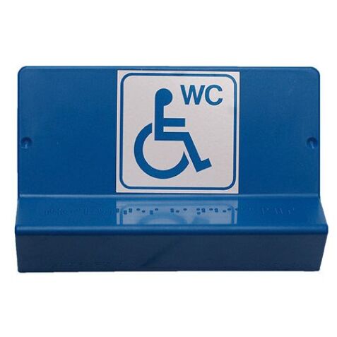 WC PMR - braille et gravure
