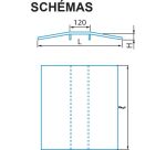 Rampe de franchissement d'obstacles L: 500mm
