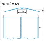 Rampe de franchissement d'obstacles L: 610mm