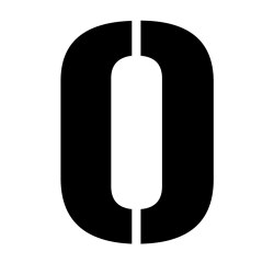 Pochoir adhésif réutilisable chiffres et lettres 30 cm