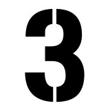 Pochoir adhésif réutilisable chiffres et lettres 30 cm