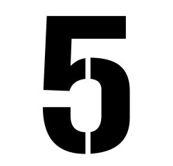 Pochoir adhésif réutilisable chiffres et lettres 30 cm