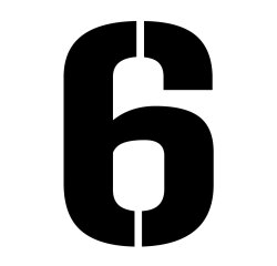 Pochoir adhésif réutilisable chiffres et lettres 30 cm