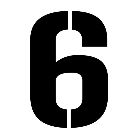 Pochoir adhésif réutilisable chiffres et lettres 30 cm