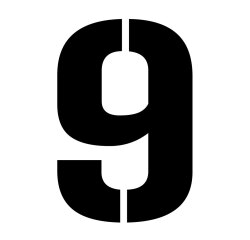 Pochoir adhésif réutilisable chiffres et lettres 30 cm