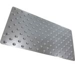 Dalle podotactile en acier corten