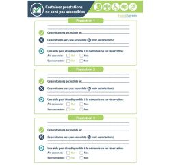 Poster "Mes prestations non-accessibles" - Format A4 plastifié