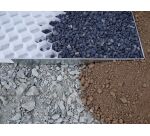 Bordure de délimitation pour plaque "gravier" piétonnier