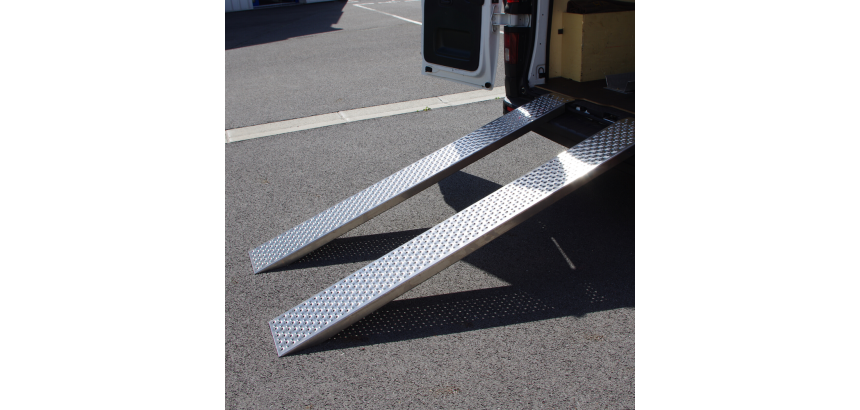 Paire de rampes de chargement en aluminium