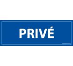 Plaque de porte PRIVE - 210 x 75 mm - PVC