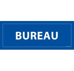 Plaque de porte BUREAU - vinyle ou PVC 210 x 75 mm