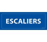 Plaque de porte ESCALIERS - 210 x 75 mm