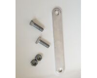 Plaque de fixation pour panneau sur grillage