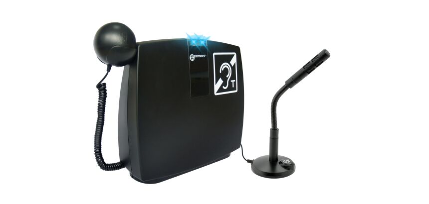 Boucle magnétique mobile pour comptoir d'accueil