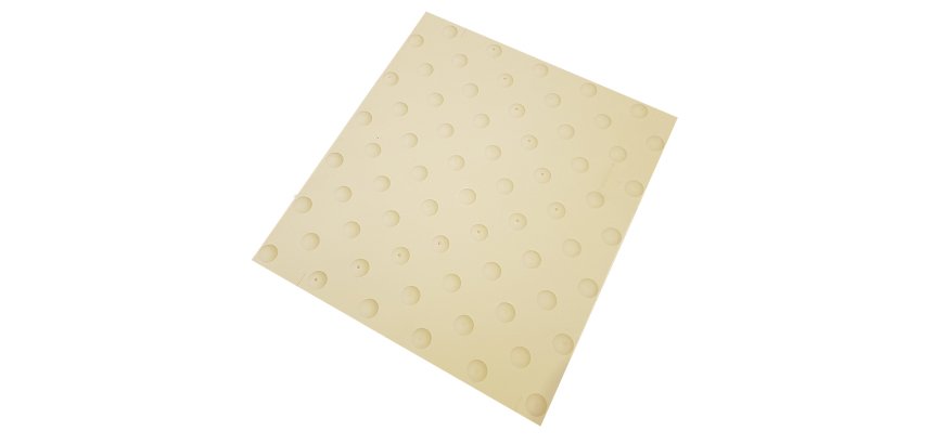 Dalle podotactile COLOR WATELIN BEIGE 445x400 mm - polyuréthane - auto-Adhésive  - Beige
