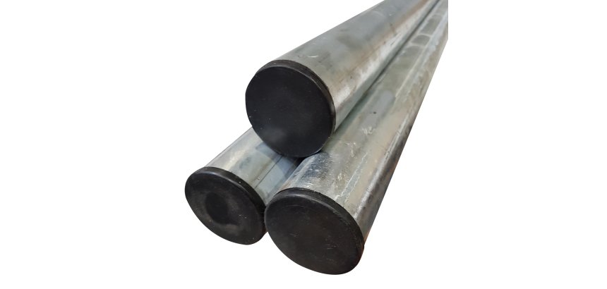 Poteau Rond en Acier Galvanisé Ø60 mm