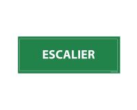 Plaque de porte Evacuation par Escalier