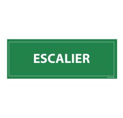 Plaque de porte Evacuation par Escalier